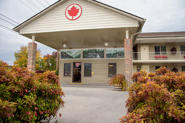 front view of the motel office